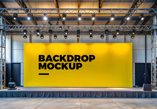 Backdrop Mockup Template