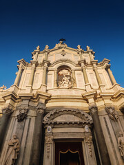 Travel to Italy, Sicily, Catania: 
Catania old town architecture, sightseeing, tourist place