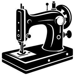 Sewing machine silhouette