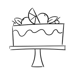 Cake on stand