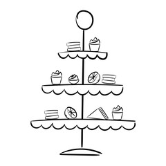 Tea cake stand