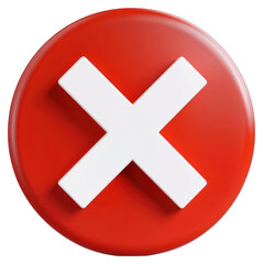 Fototapeta premium PNG X mark symbol sign icon.