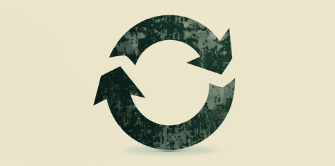 green circular economy arrow process icon vector graphic recycling sustainable environmental business endless loop eco-friendly industrial concept reuse natural renewable symbol infographic