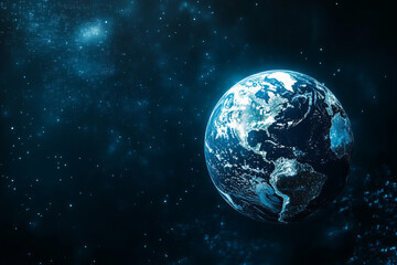 Obraz premium High-Tech Digital Globe Representing Global Connectivity, Cybersecurity, and Data Networks in a Futuristic World