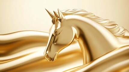 Liquid Unicorn Metal Abstract Background