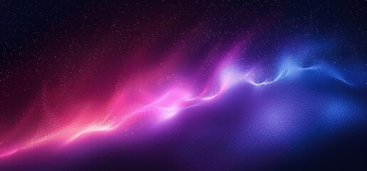 Obraz premium Ultra Realistic Dark Purple Blue Gradient Night Sky with Glowing Neon Light and Galaxy Aerial View