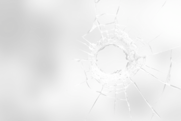 PNG Broken glass cracked impact window.