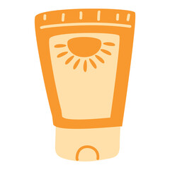 Sunscreen oil product, vector solar block cosmetic tube, creative spf lotion pack