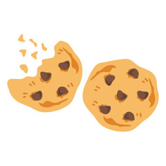 Crunchy double chocolate chip cookies