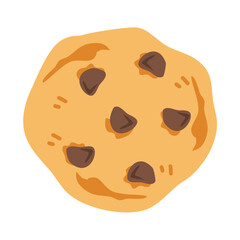 Traditional cookies with chocolate crisps