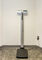 modern scale in doctor's office