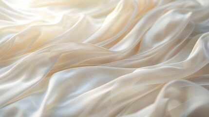 Fototapeta premium Elegant White Silk Fabric