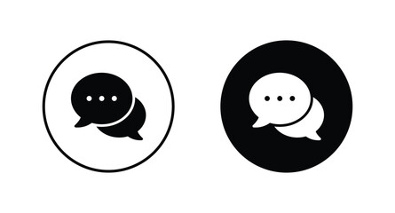 Comment icon speech bubble symbol. Chat, message, message, sms, chat, chatting icon vector	