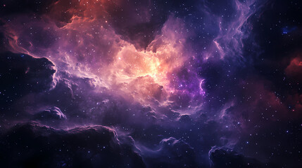 Fototapeta premium Dark nebula-inspired wallpaper featuring swirling clouds of gas and dust in a deep space background, extraterrestrial, celestial map, dark matter, universe, stars. Celestial. Illustration