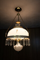 vintage victorian chandelier hanging from ceiling