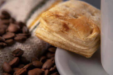 coffee and croissant Criollitos 