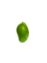 Green Mango on isolated white background