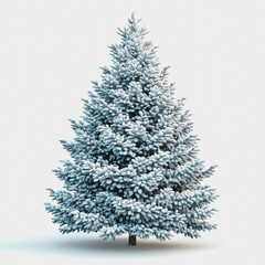 Fototapeta premium Christmas Tree on White Background