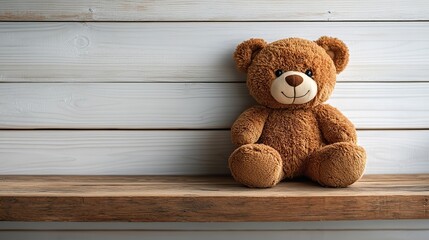 Obraz premium A children's room mockup shows a simple white wall background, creating a blank canvas for interior design or decoration concepts.