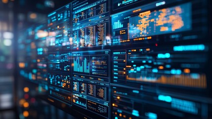 Close-Up of Cloud Data on Computer Screen Display