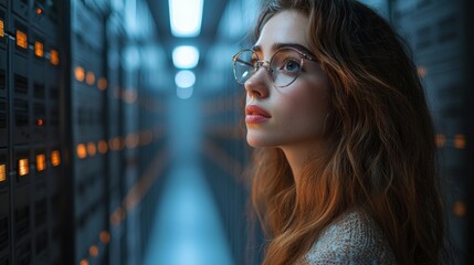 Woman in Cloud Infrastructure Troubleshooting Scenario