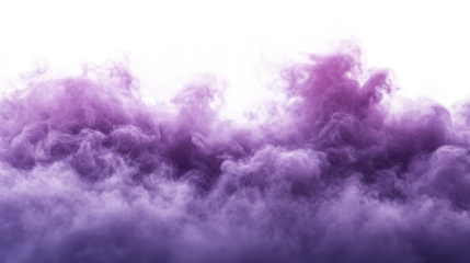 Abstract purple smog creates mystical atmosphere with swirling textures on transparent background