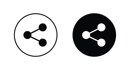 Share icon set. Share symbol icon vector illustration
