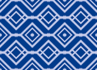 Ikat Seamless abstract pattern, unique, Modern geometric background.