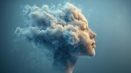 Fototapeta premium A conceptual image captures the freedom of mind and creative thinking, encouraging out-of-the-box solutions.
