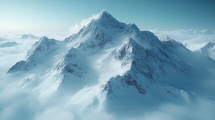 Obraz premium A digital elevation model of steep mountain peaks is created from drone aerial images.