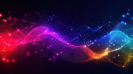 Fototapeta premium Abstract digital data background. Can be used in the description of network abilities, technological processes, digital storages, science, education, etc.