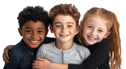 PNG Young boys and two girls photography portrait children.
