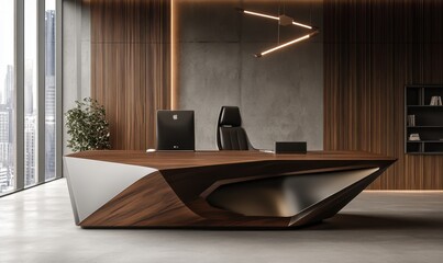 An isolated design features a sleek, angular form that embodies modern leadership and guidance.