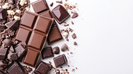 Backgrounds chocolate dessert white background.