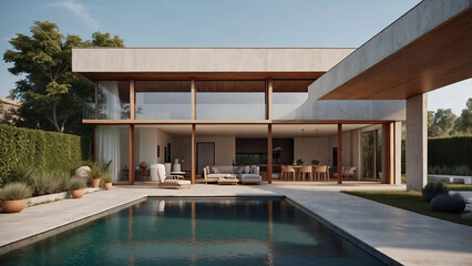 Fototapeta premium luxury swimming pool