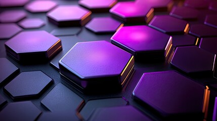 A reserved icon inside a purple hexagon, designed with a long shadow effect for visual contrast, adding a modern and stylish touch to reservation systems.