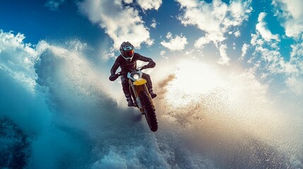 a persen doing extreme sport