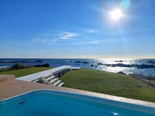 リゾートで迎える朝日