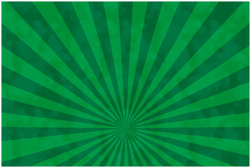 水彩風シンプルな集中線・緑
