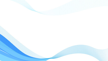 minimalis blue wave line backdrop design .vector background