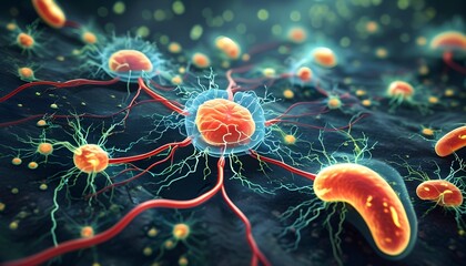 Picture of germs in the body