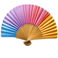 Elegant Colorful Folding Fan Display for Decoration