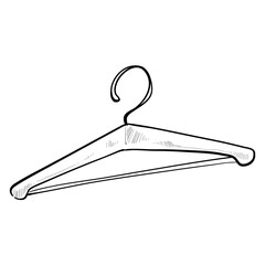 Handdrawn Clothes Hanger Illustration