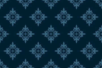 Geometric ethnic oriental ikat pattern traditional Design for background,carpet,wallpaper,clothing,wrapping,Batik,fabric,Vector illustration.embroidery style.