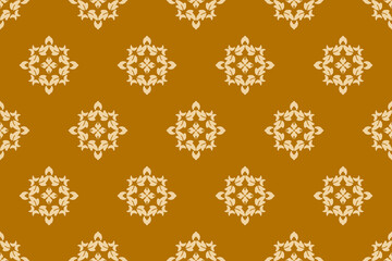 Geometric ethnic oriental ikat pattern traditional Design for background,carpet,wallpaper,clothing,wrapping,Batik,fabric,Vector illustration.embroidery style.
