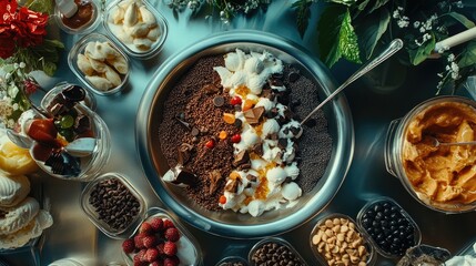 Colorful Dessert Spread for Celebrations and Gatherings