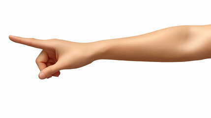 Fototapeta premium Realistic Illustration of a Hand Pointing to the Right