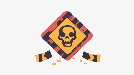 Fototapeta premium radiation hazard sign