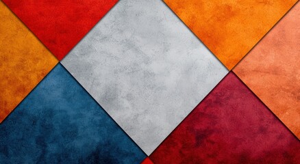 abstract geometric shapes in vibrant colors