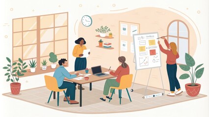 Collaborative Office Setting for Weekly Goals Discussion